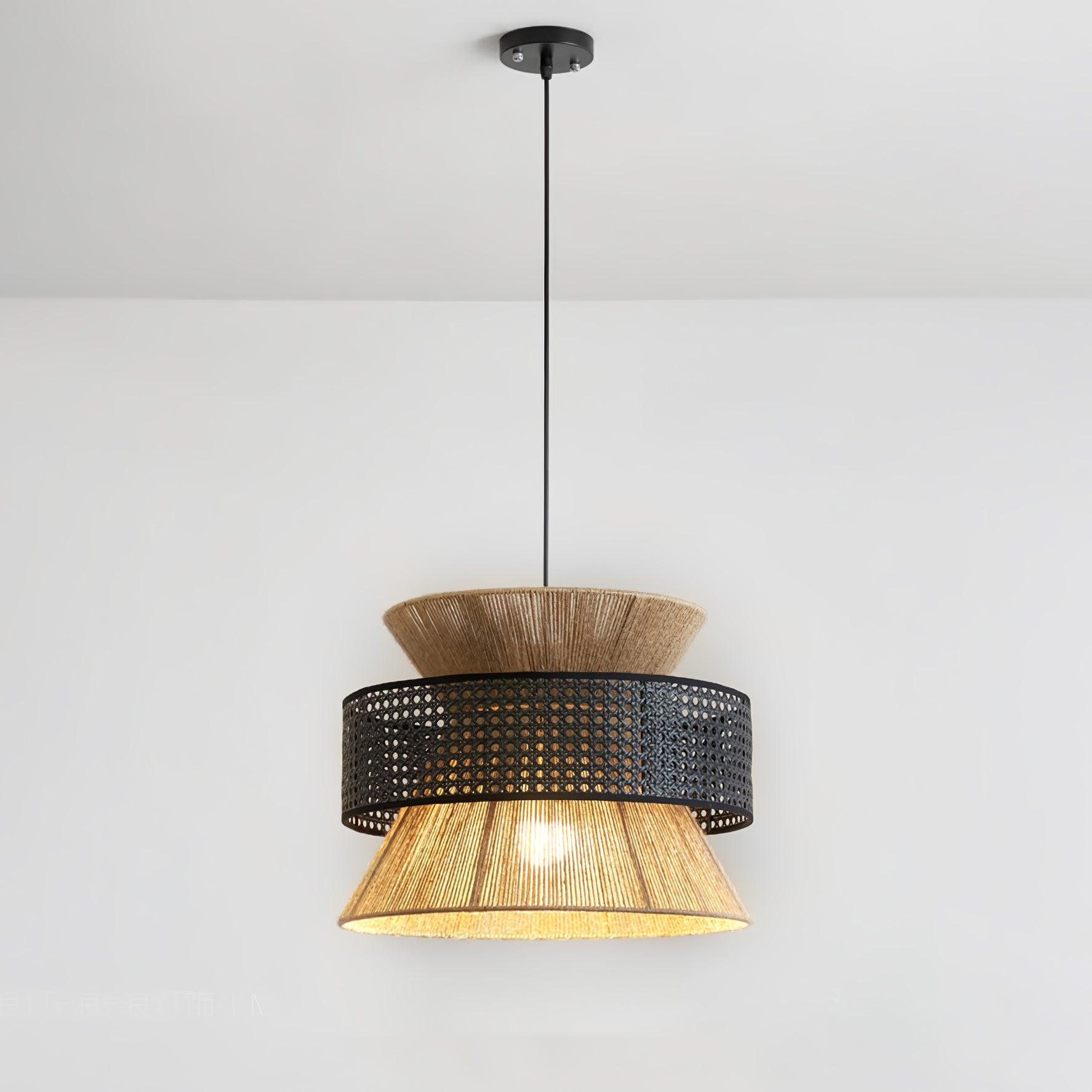 Ophelia Woven Rattan Pendant Light - Neutralighting