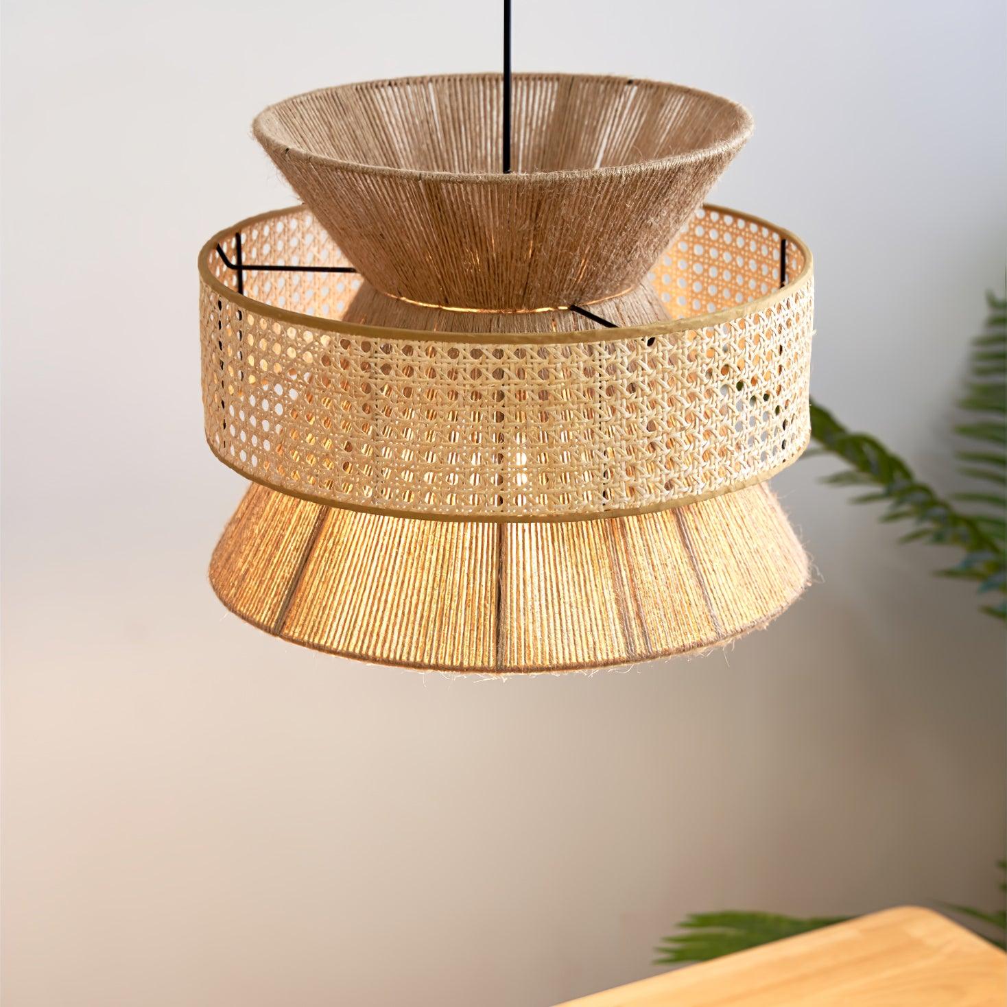 Ophelia Woven Rattan Pendant Light - Neutralighting