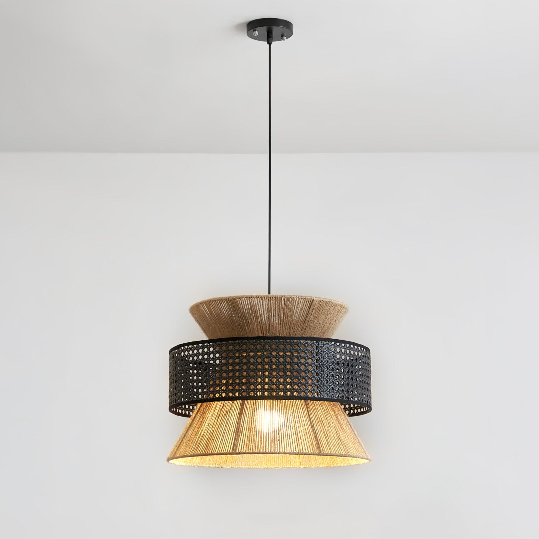 Ophelia Woven Rattan Pendant Light - Neutralighting