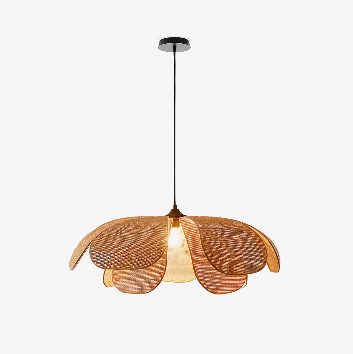 Eloria Petal-Shaped Rattan Pendant Light - Neutralighting