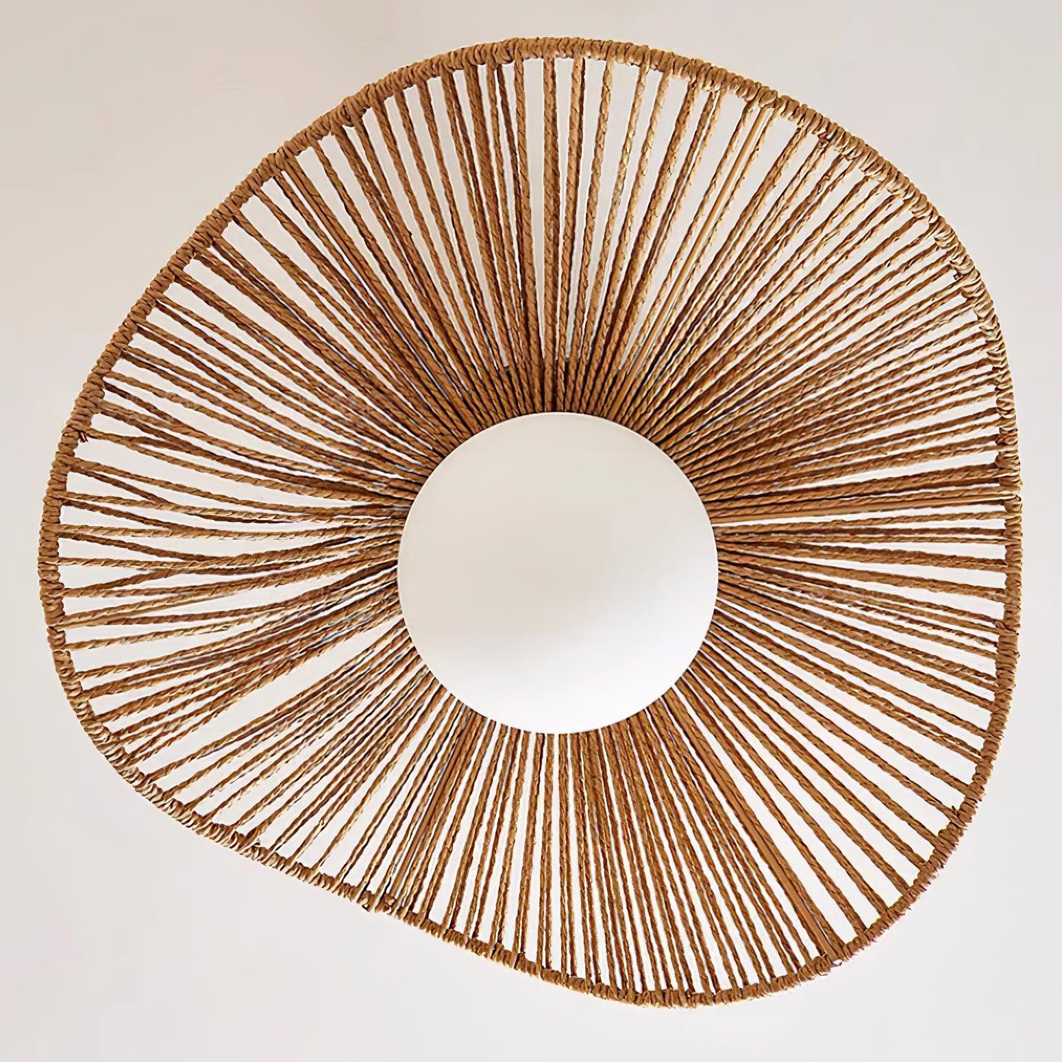 Fynora Woven Semi Flush Ceiling Light - Neutralighting