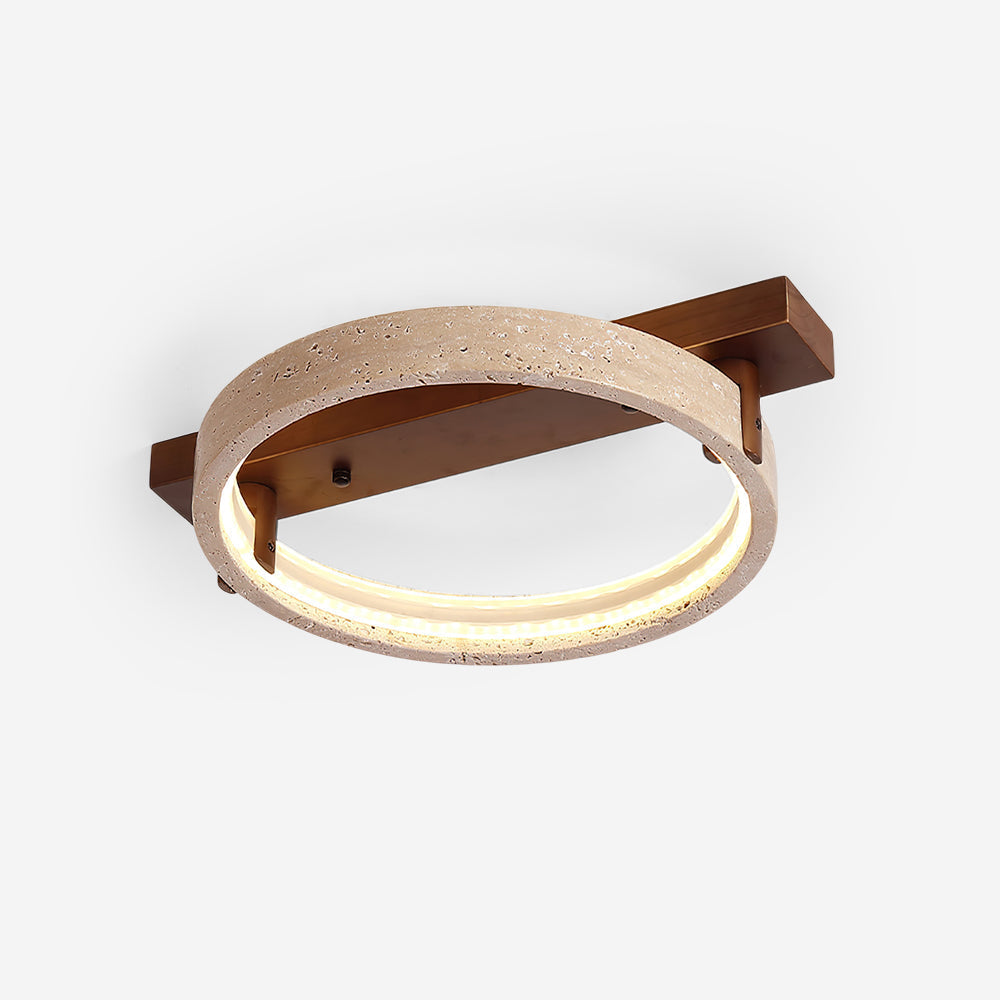 Ritta Natural Travertine Ceiling Lamp - Neutralighting