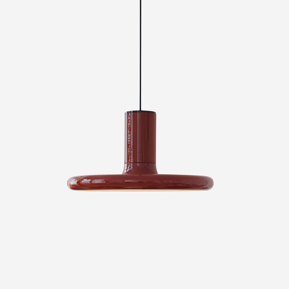 Pendant Lamp Frisbee Red Industrial Contemporary - Neutralighting