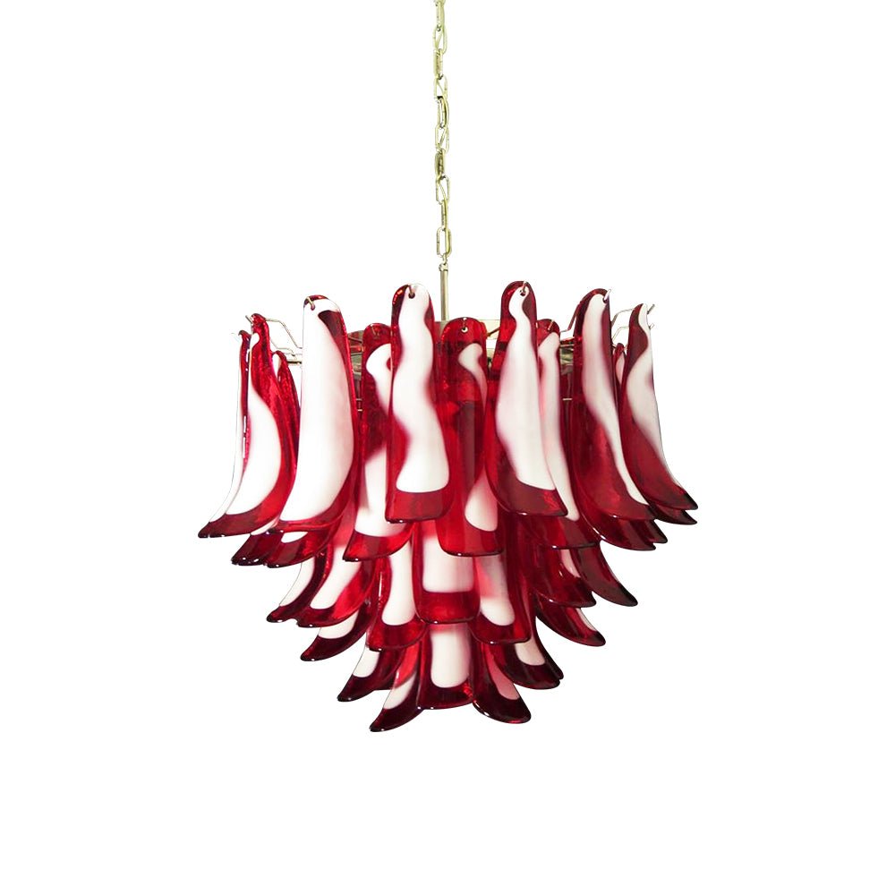 Aurora Chandelier Red Murano Petals