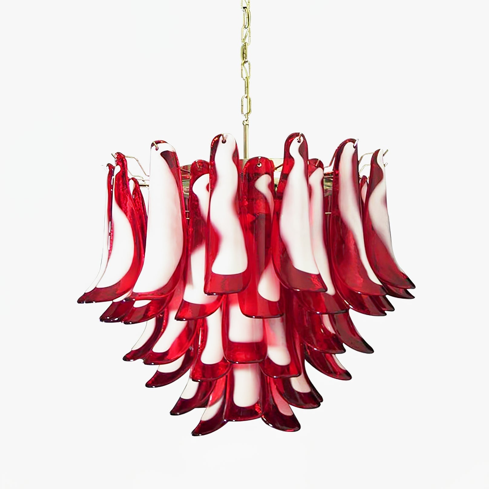 Aurora Chandelier Red Murano Petals
