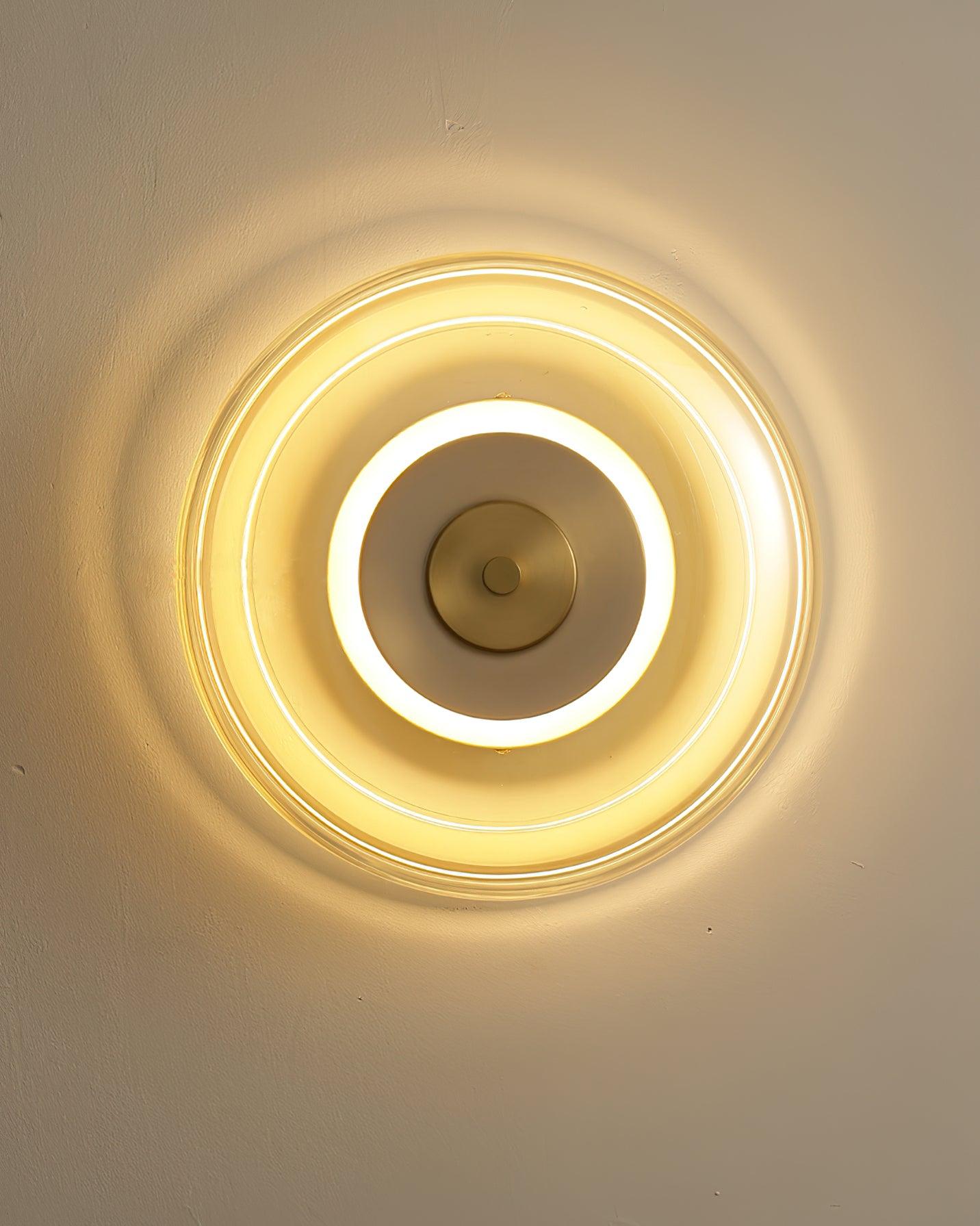 Elysso Brass Circular Wall Lamp - Neutralighting