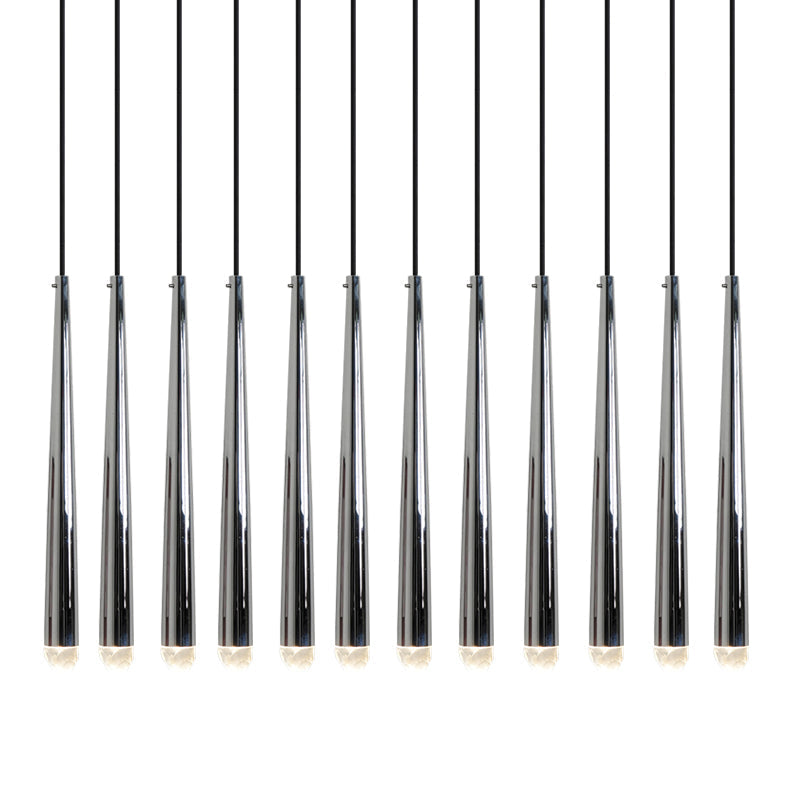 Chandelier with Polished Brass and Crystal Shades Minimalist - Neutralighting