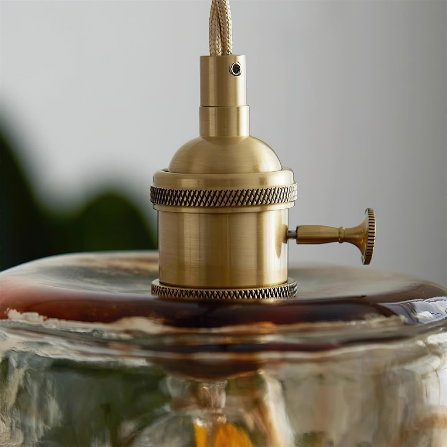 Amberlyn Vintage Amber Glass Pendant Light - Neutralighting