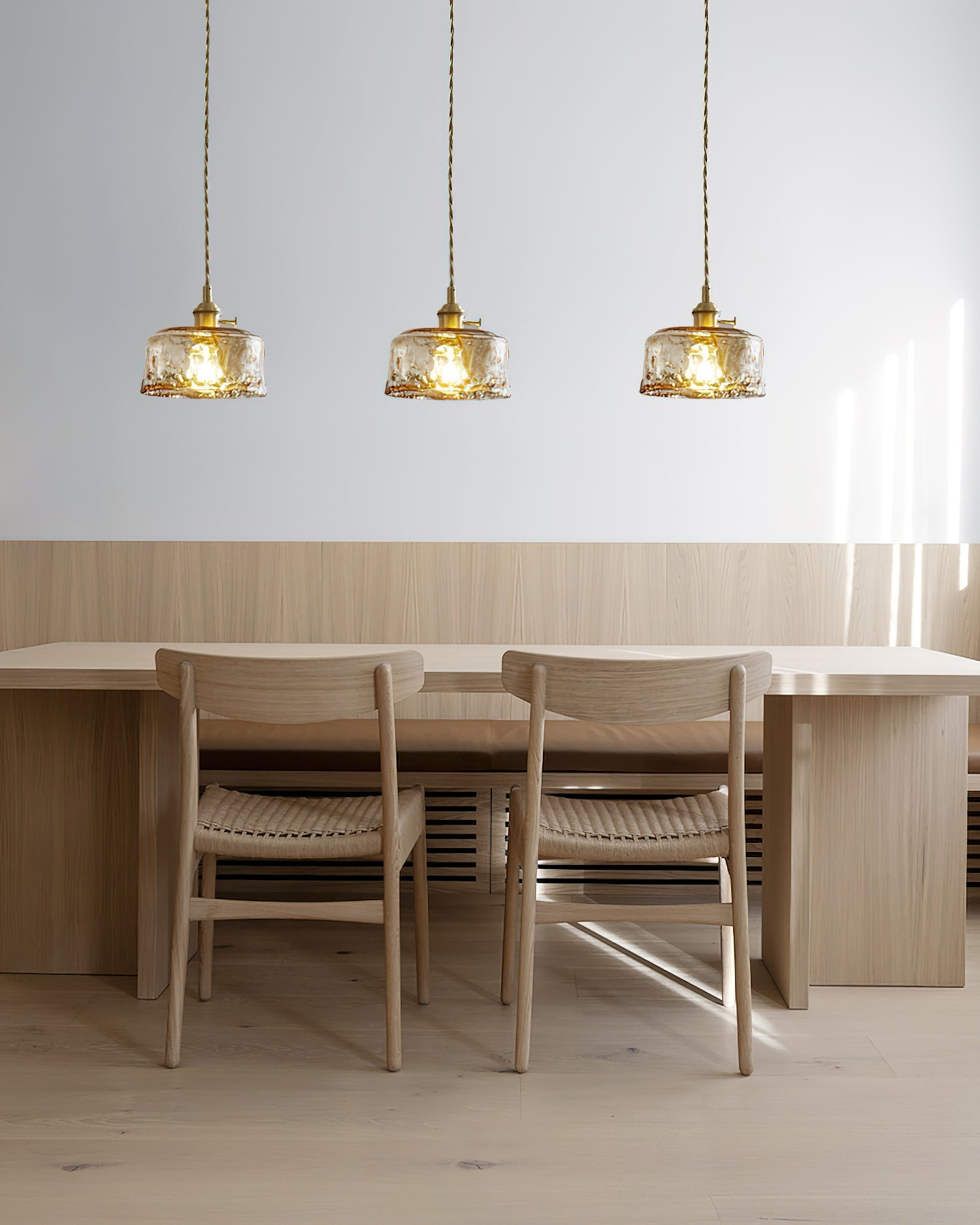 Amberlyn Vintage Amber Glass Pendant Light - Neutralighting