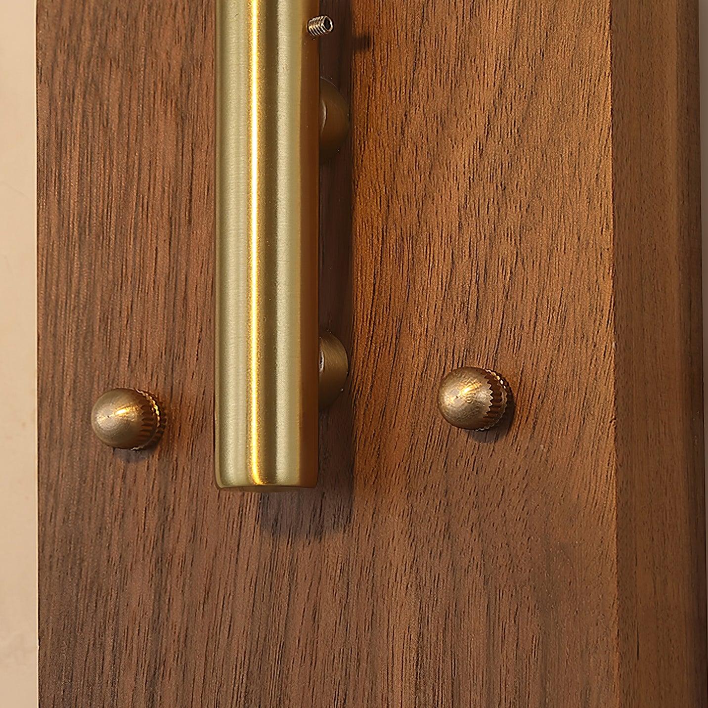 Wall Light Retro Plug In with Brass, Walnut French Elegance - Neutralighting