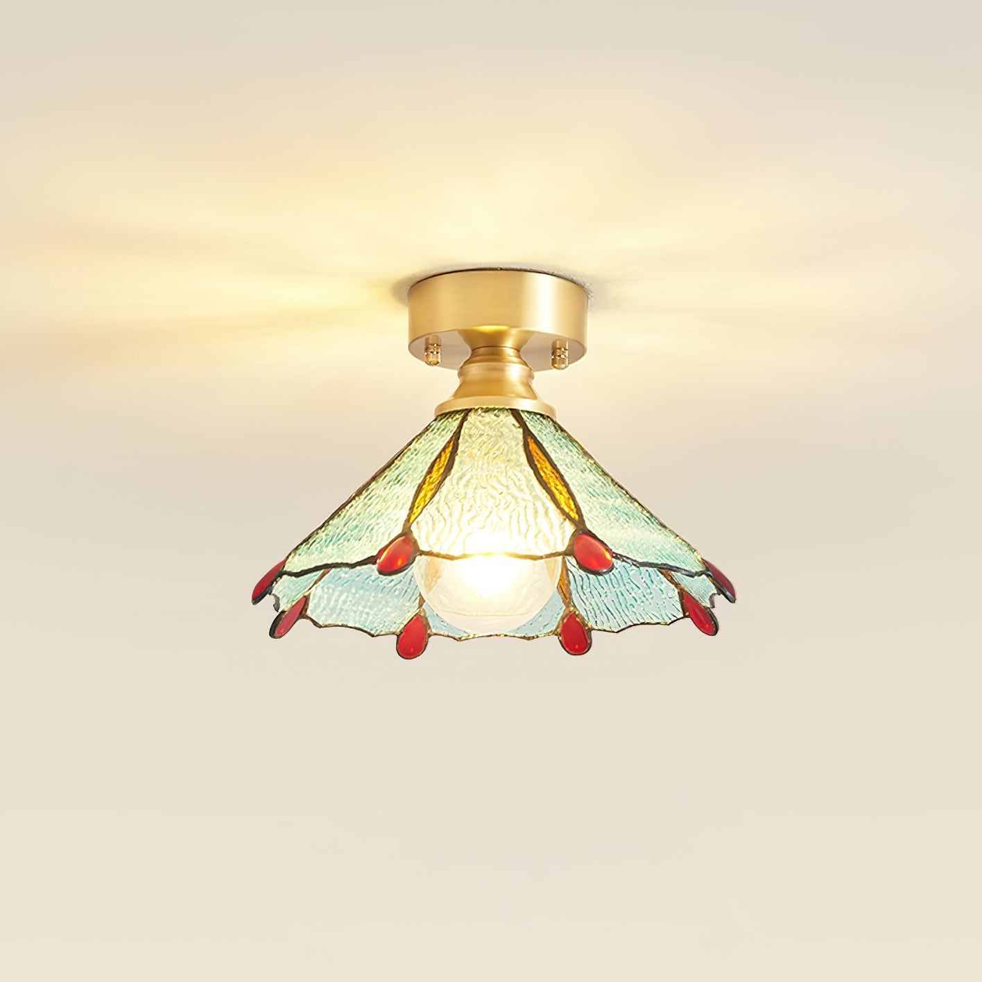 Civelle Tiffany Style Stained Glass Ceiling Light - Neutralighting