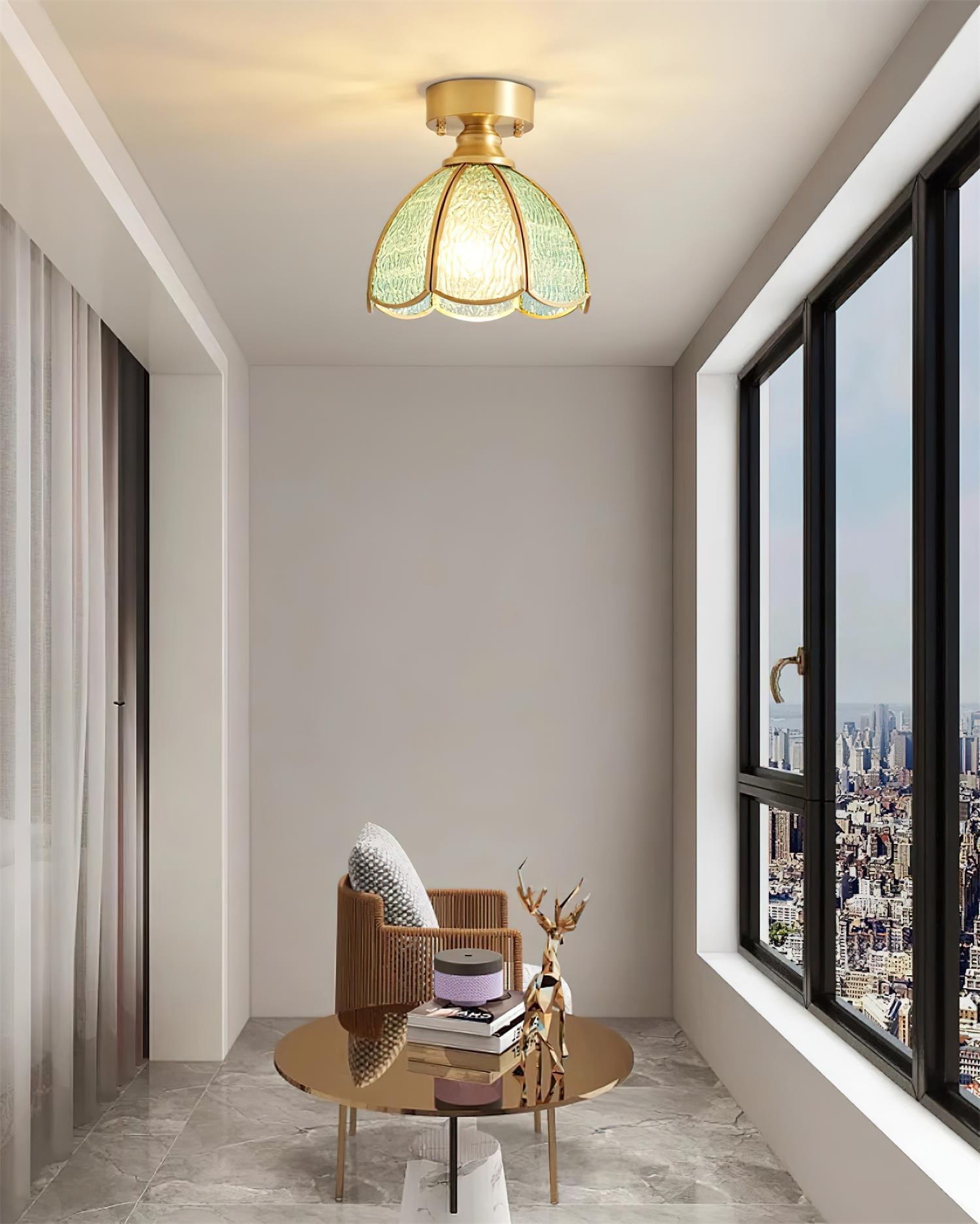 Civelle Tiffany Style Stained Glass Ceiling Light - Neutralighting