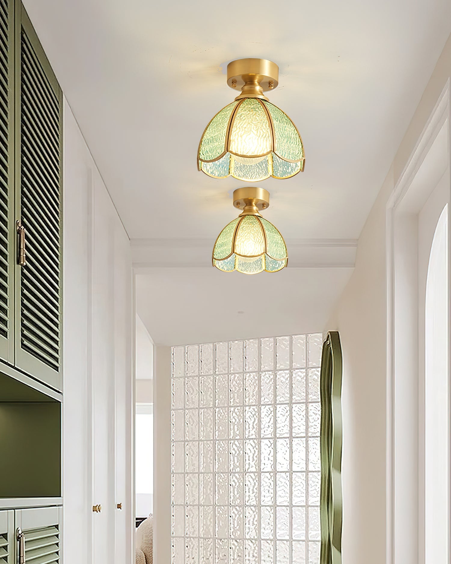 Civelle Tiffany Style Stained Glass Ceiling Light - Neutralighting