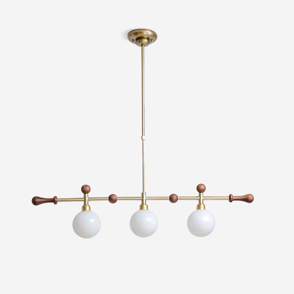 Chandelier Linear Globe LED/Incandescent for Dining Room Kitchen Island - Neutralighting