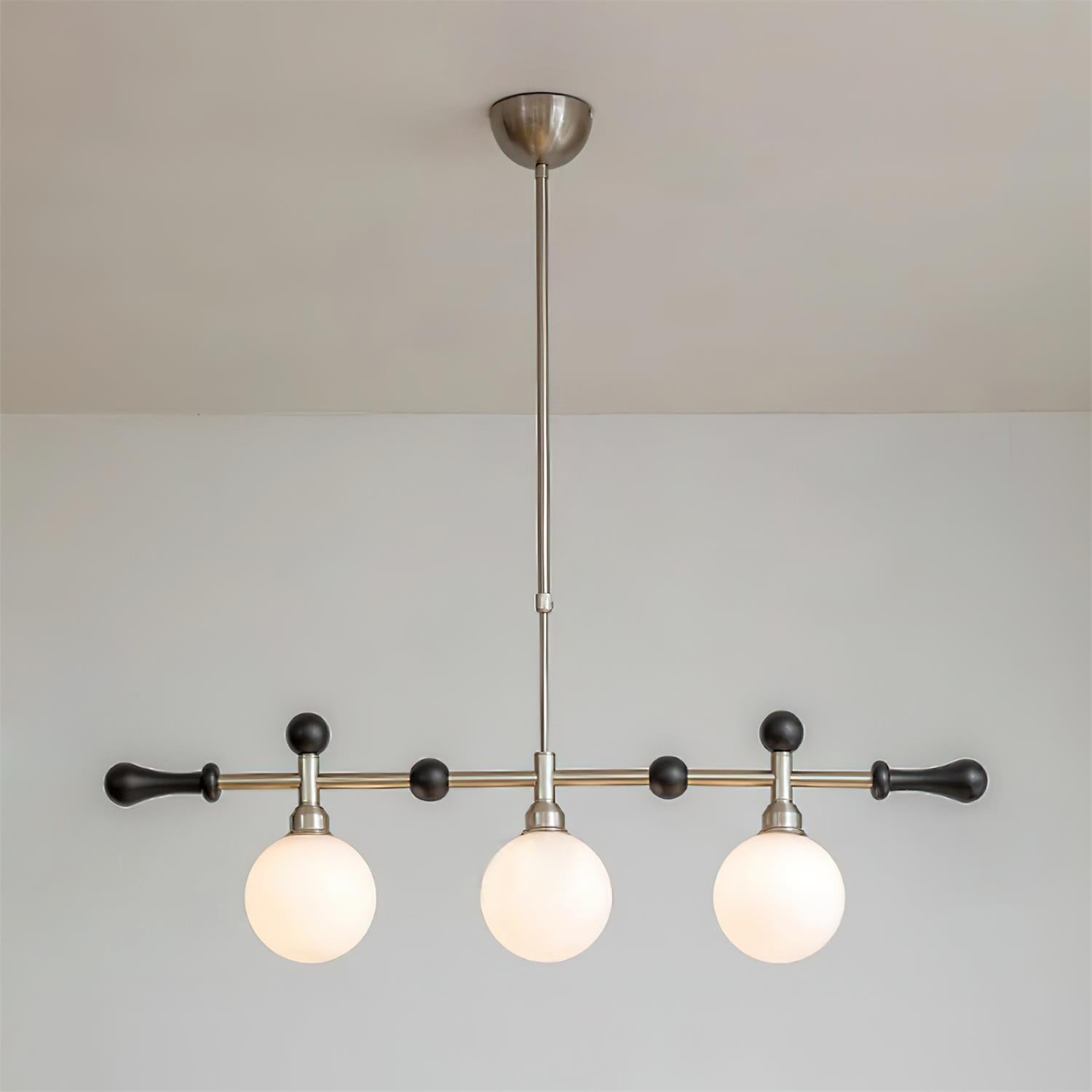 Chandelier Linear Globe LED/Incandescent for Dining Room Kitchen Island - Neutralighting