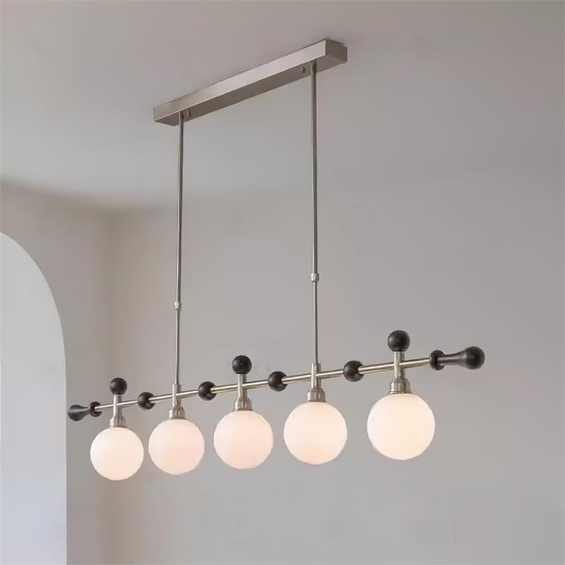 Chandelier Linear Globe LED/Incandescent for Dining Room Kitchen Island - Neutralighting