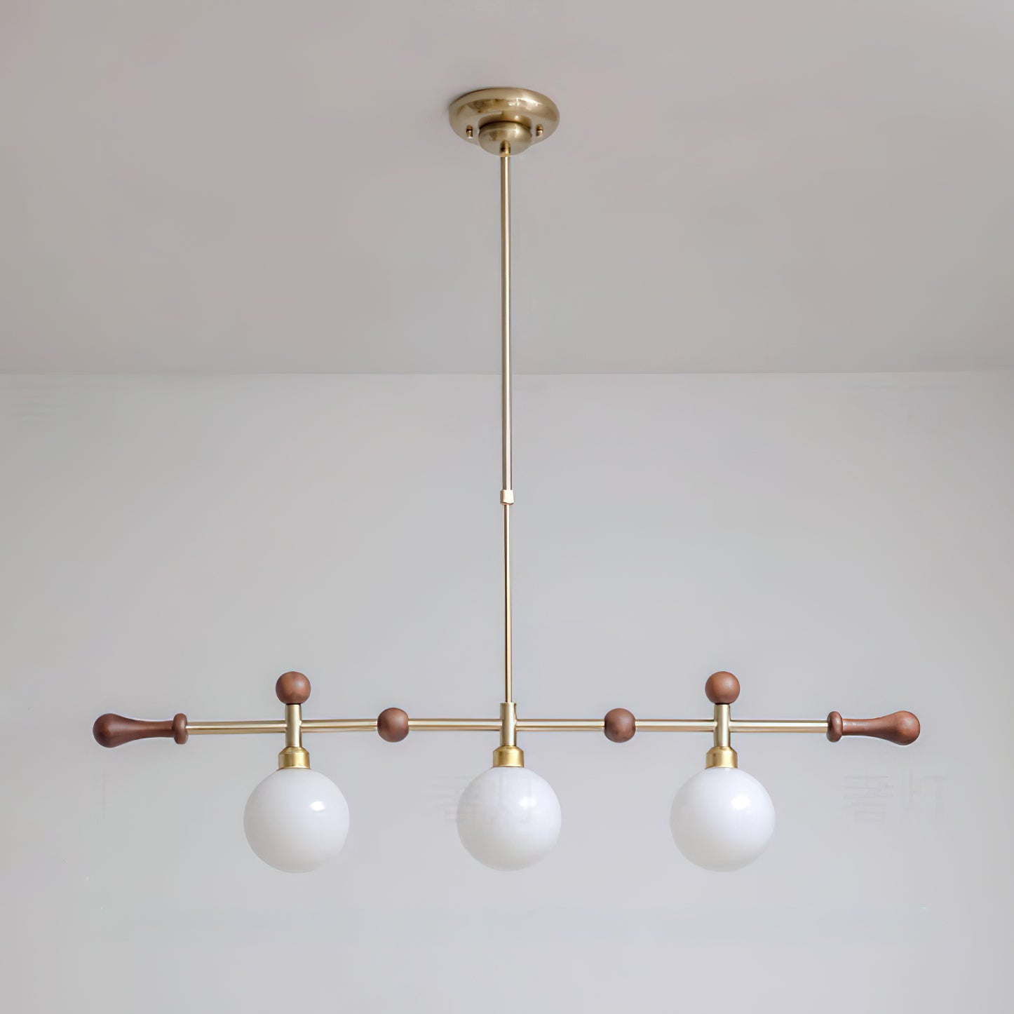 Chandelier Linear Globe LED/Incandescent for Dining Room Kitchen Island - Neutralighting