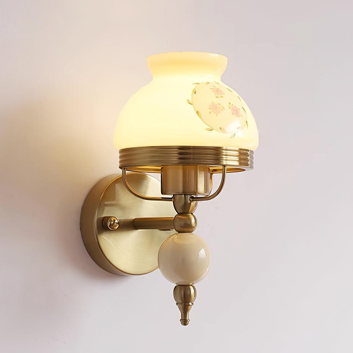 Wall Lamp Glass and Metal Light for Bedroom or Hallway Retro - Neutralighting
