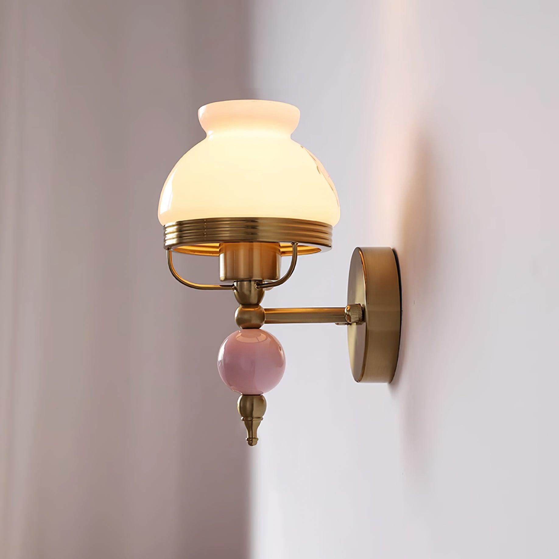 Wall Lamp Glass and Metal Light for Bedroom or Hallway Retro - Neutralighting