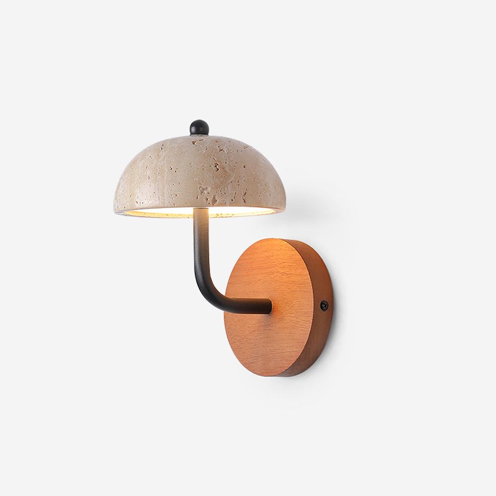 Solaro Wall Light Travertine Half-dome Shade - Neutralighting