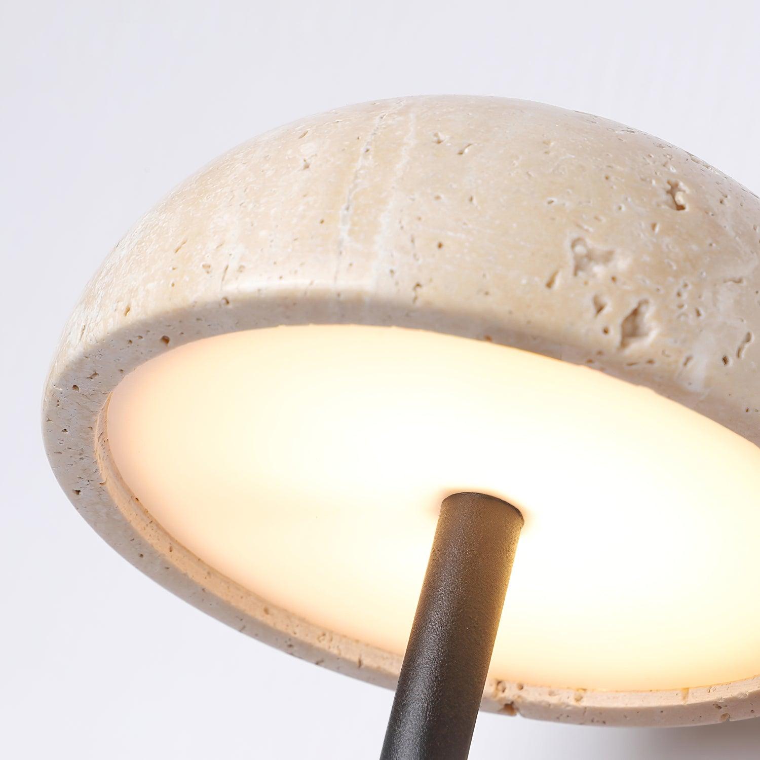 Solaro Wall Light Travertine Half-dome Shade - Neutralighting