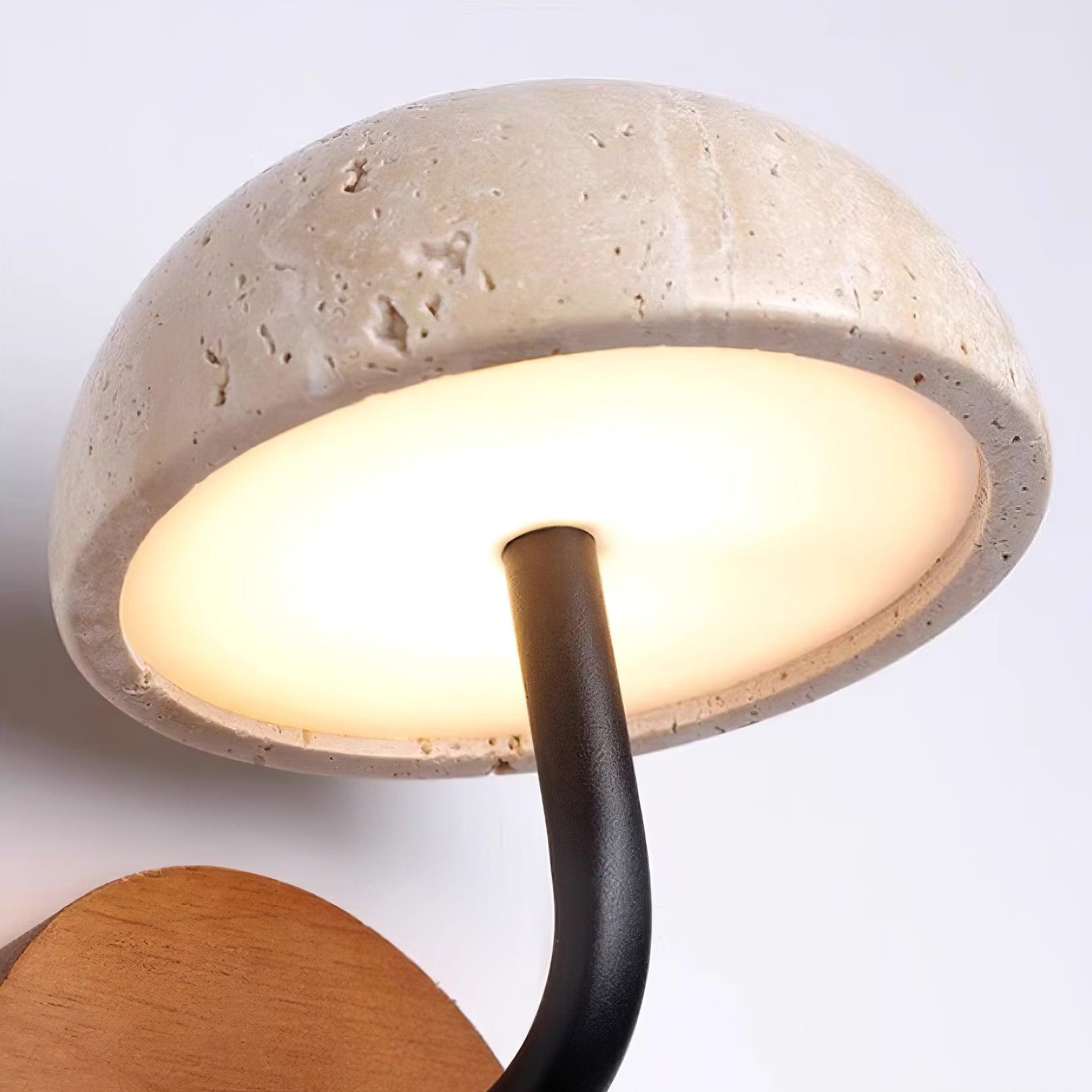 Solaro Wall Light Travertine Half-dome Shade - Neutralighting