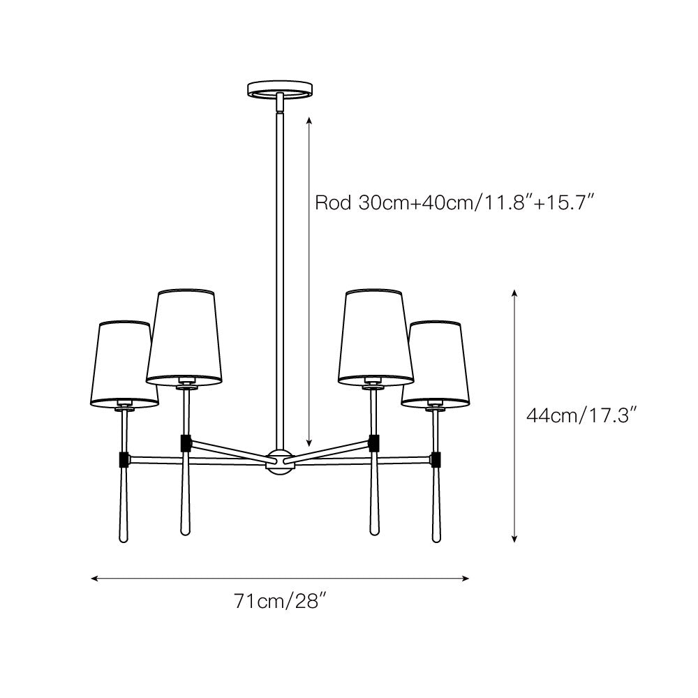 Varenne Round Chandelier - Neutralighting