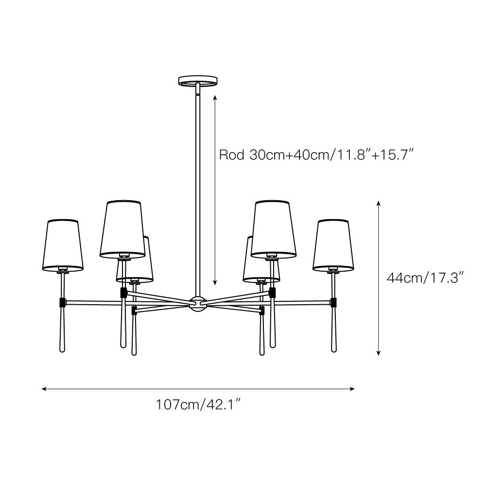 Varenne Round Chandelier - Neutralighting