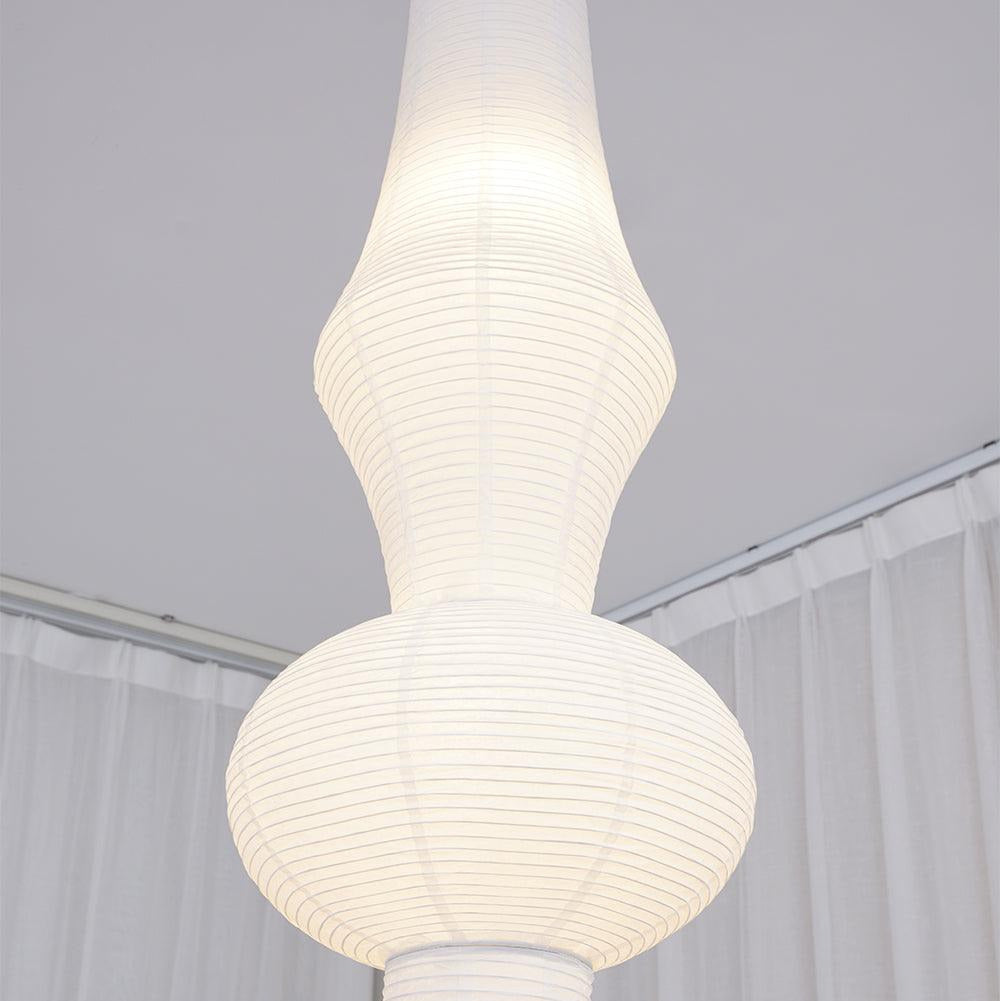 Faye Sculptural Paper Vertical Pendant Light - Neutralighting