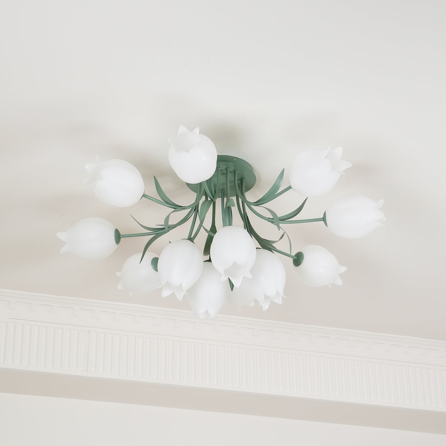 Greya Natural Flower Flush Mount Ceiling Light - Neutralighting