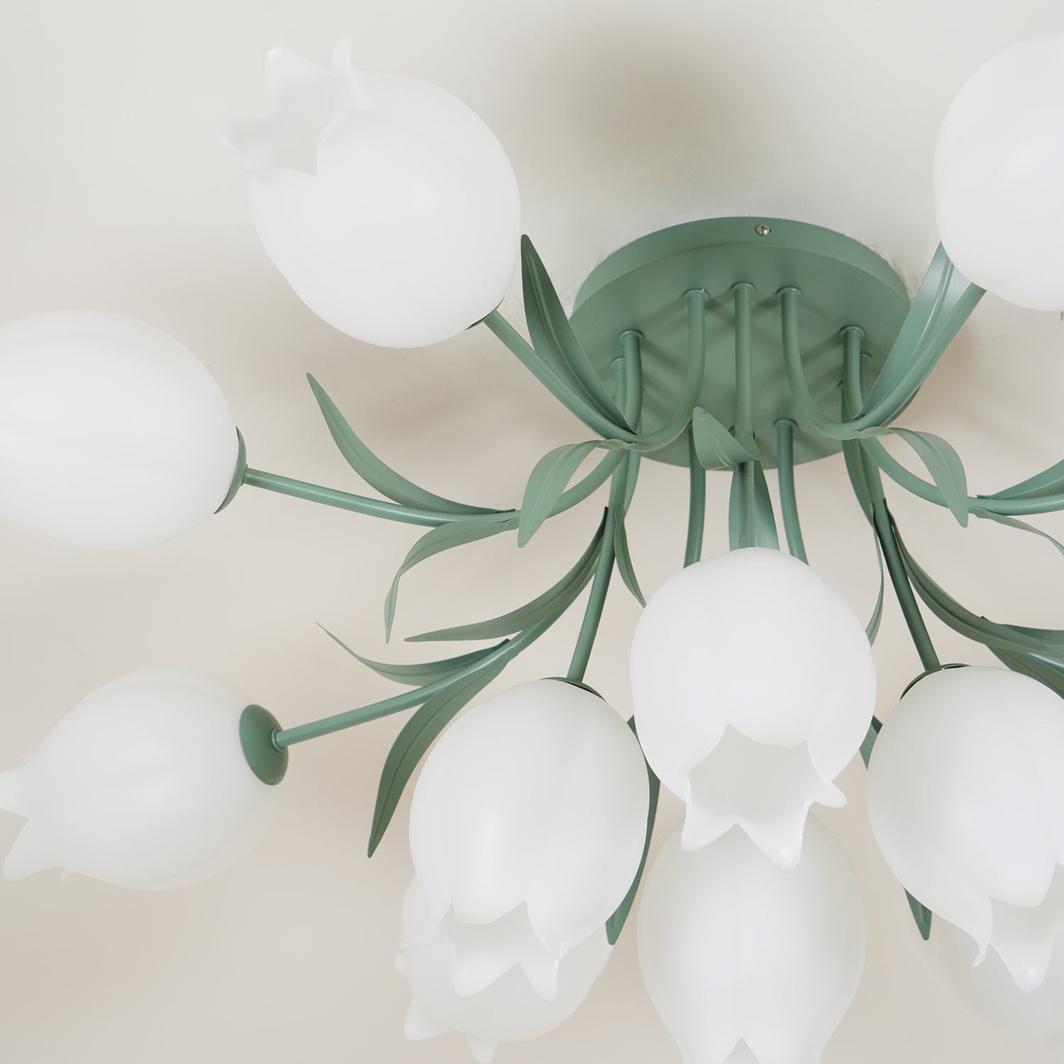 Greya Natural Flower Flush Mount Ceiling Light - Neutralighting