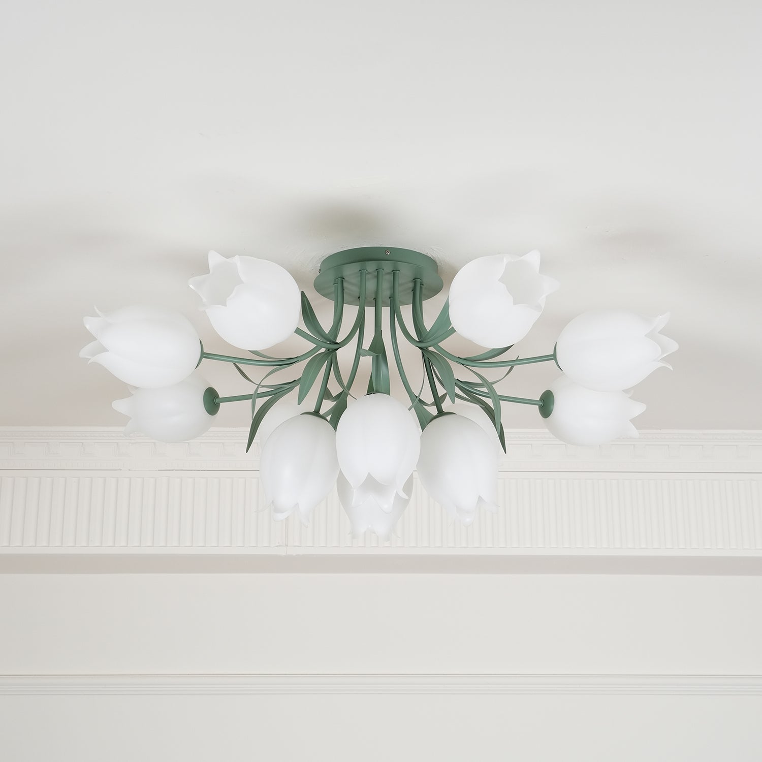 Greya Natural Flower Flush Mount Ceiling Light - Neutralighting