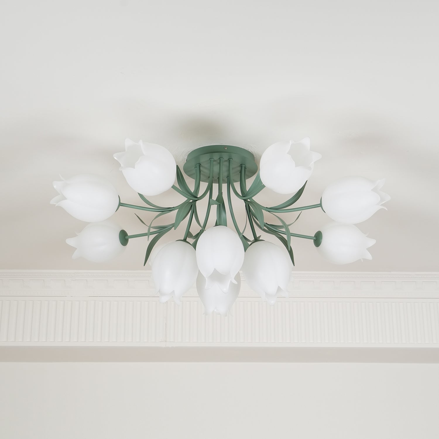Greya Natural Flower Flush Mount Ceiling Light - Neutralighting