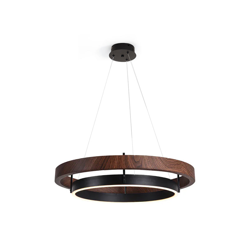 Acorn Ring Wood Chandelier - Neutralighting