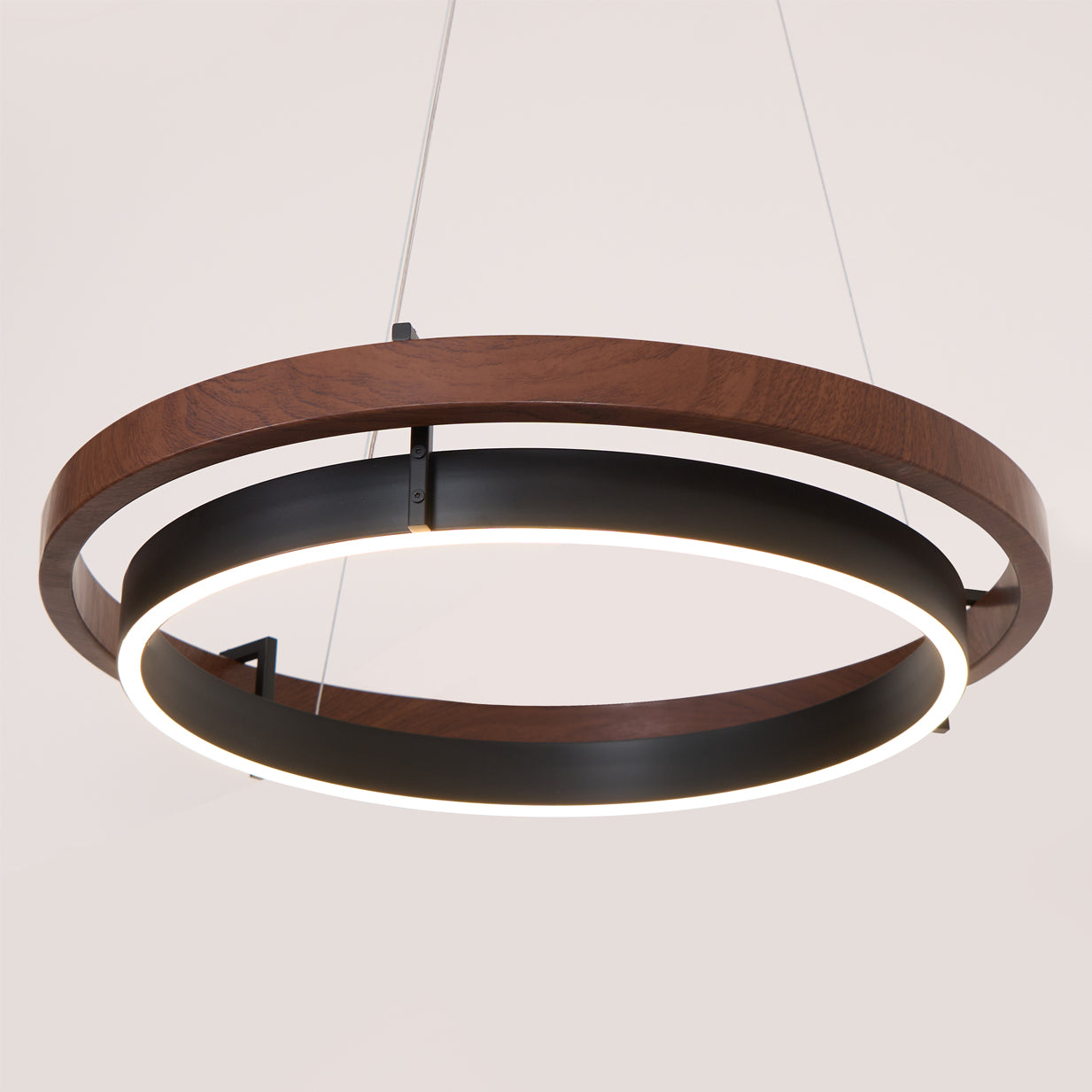Acorn Ring Wood Chandelier - Neutralighting