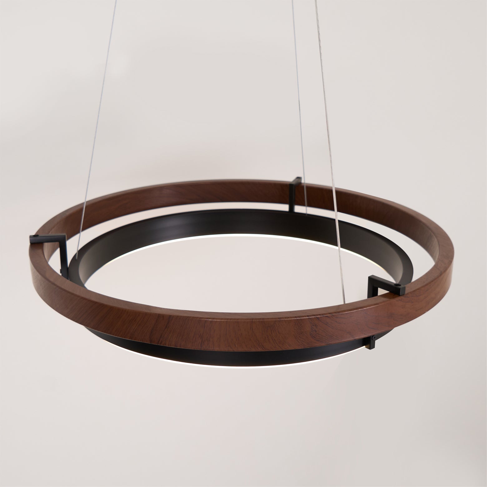 Acorn Ring Wood Chandelier - Neutralighting