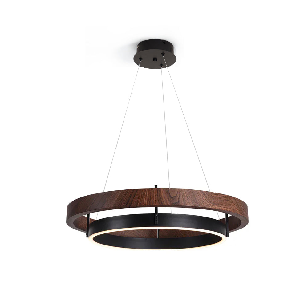 Acorn Ring Wood Chandelier - Neutralighting