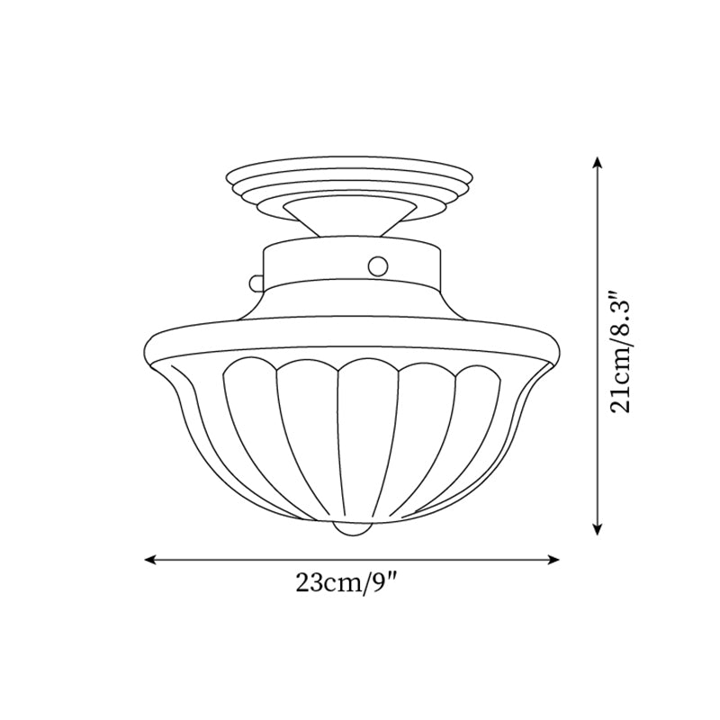 Evola Vintage Opal Glass Ceiling Light - Neutralighting