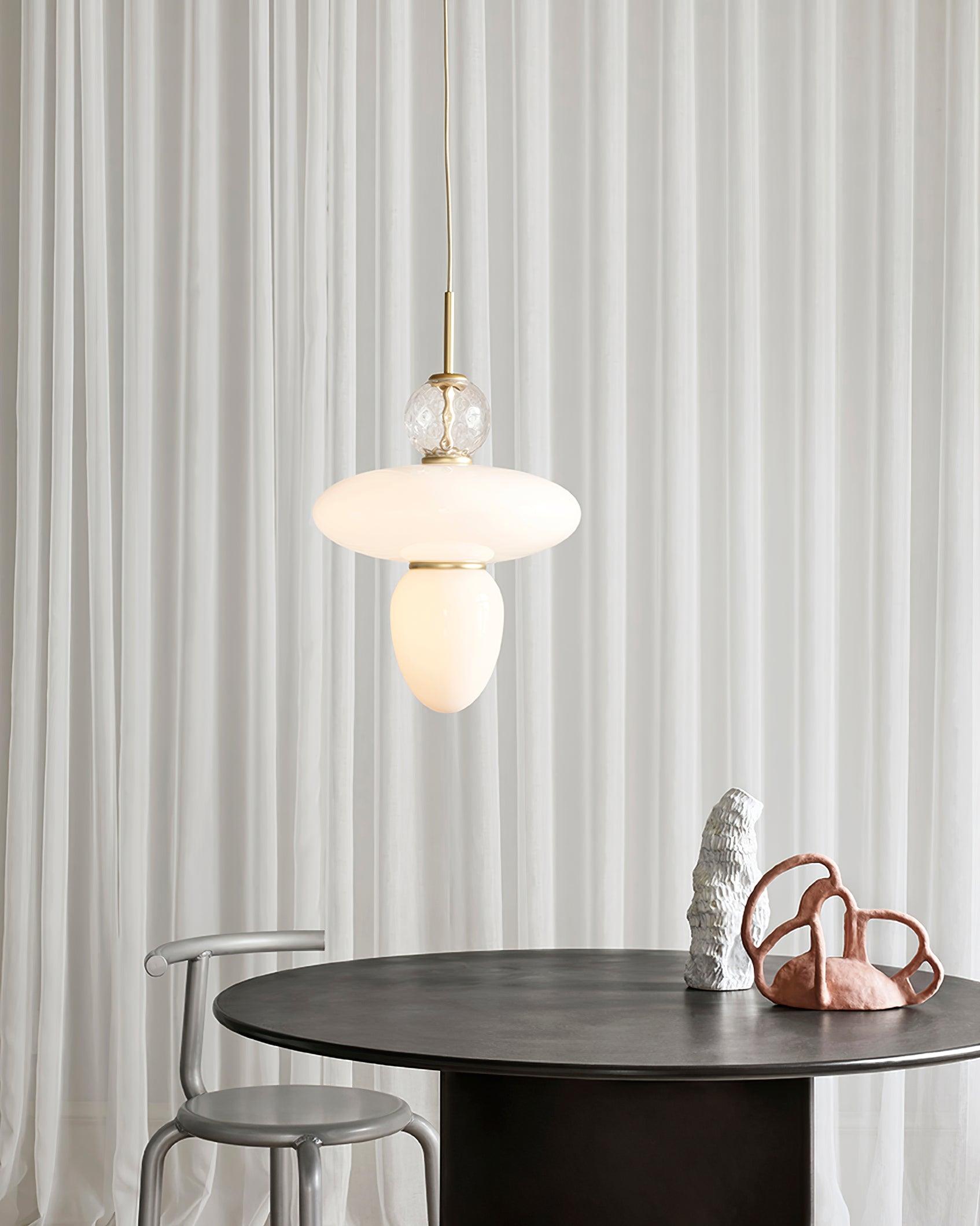 Orbelin Glass and Brass Pendant Lamp - Neutralighting