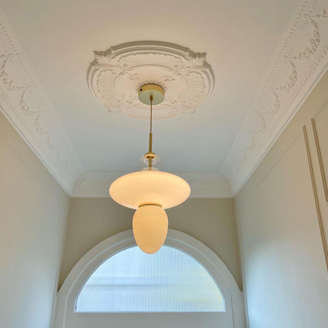 Orbelin Glass and Brass Pendant Lamp - Neutralighting