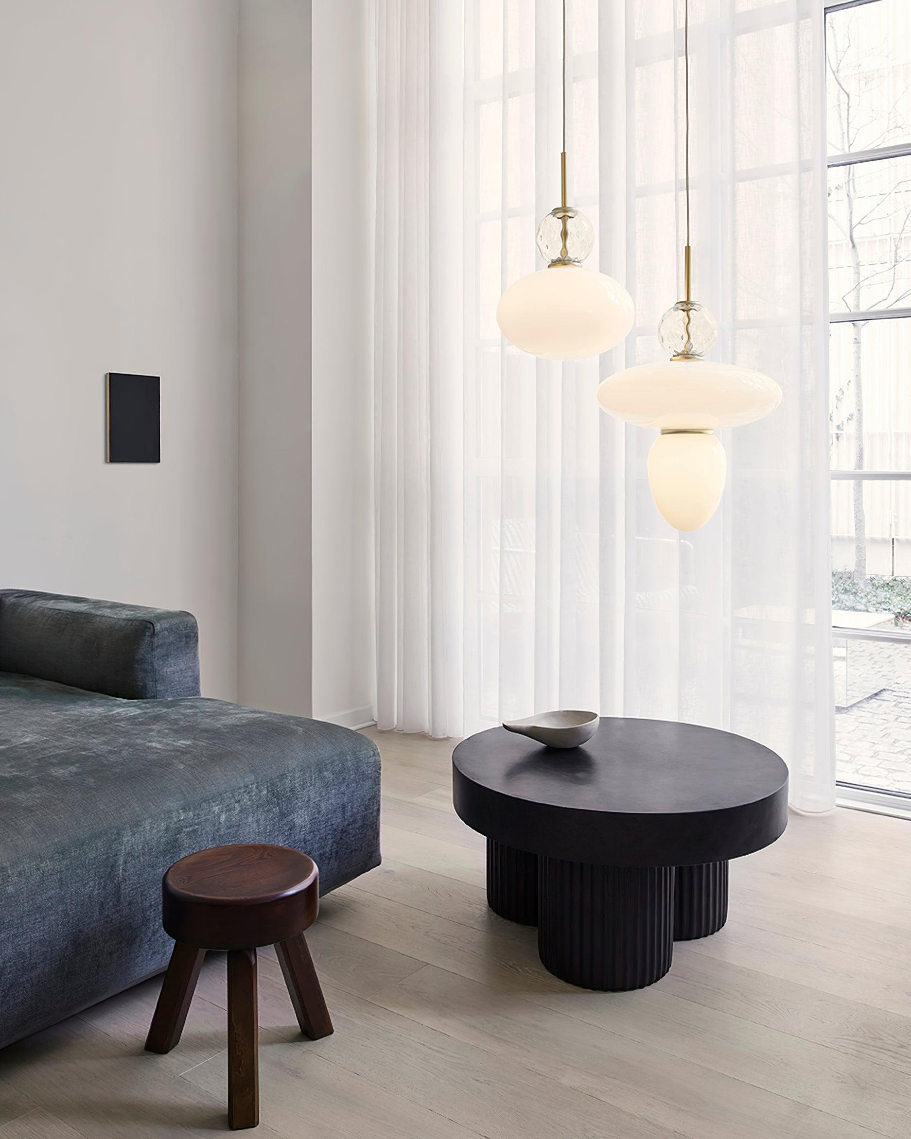 Orbelin Glass and Brass Pendant Lamp - Neutralighting