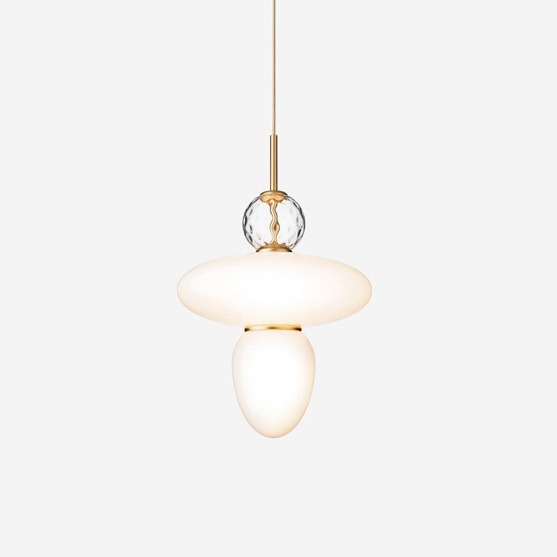 Orbelin Glass and Brass Pendant Lamp - Neutralighting