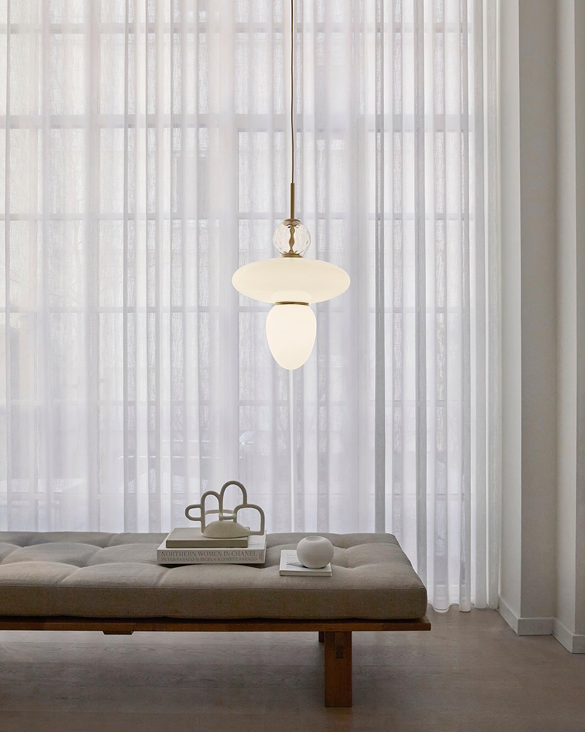 Orbelin Glass and Brass Pendant Lamp - Neutralighting