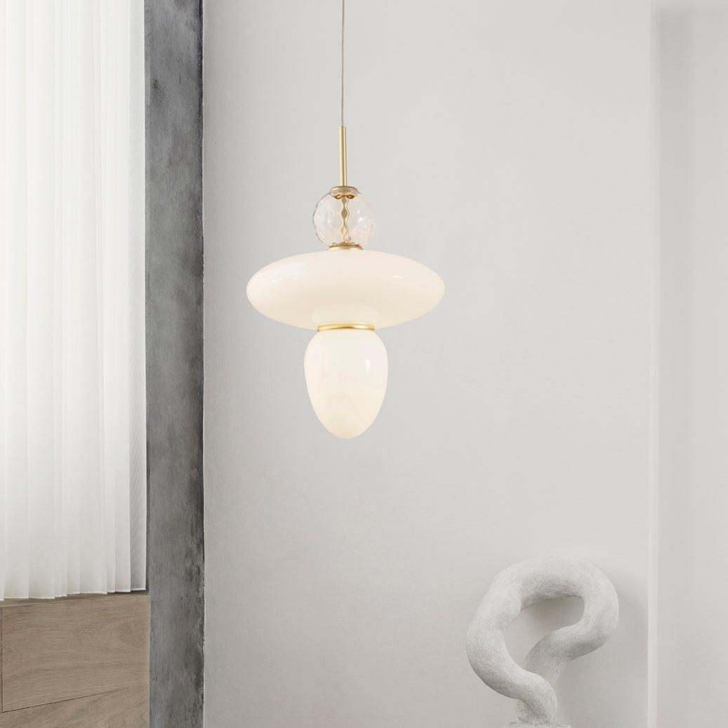 Orbelin Glass and Brass Pendant Lamp - Neutralighting