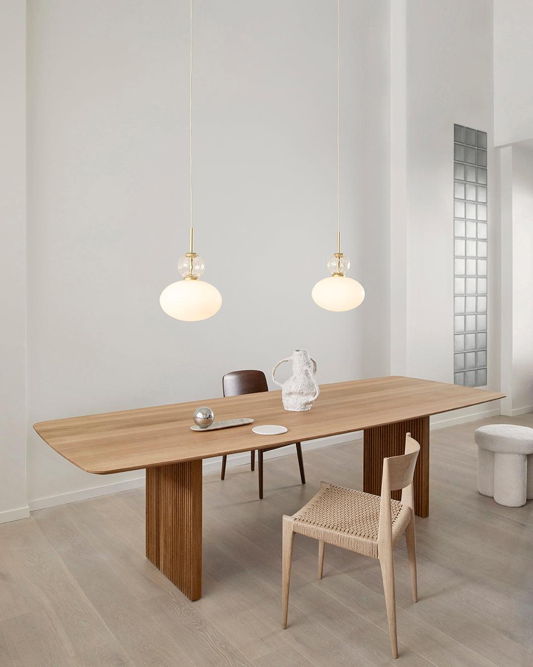 Orbelin Glass and Brass Pendant Lamp - Neutralighting
