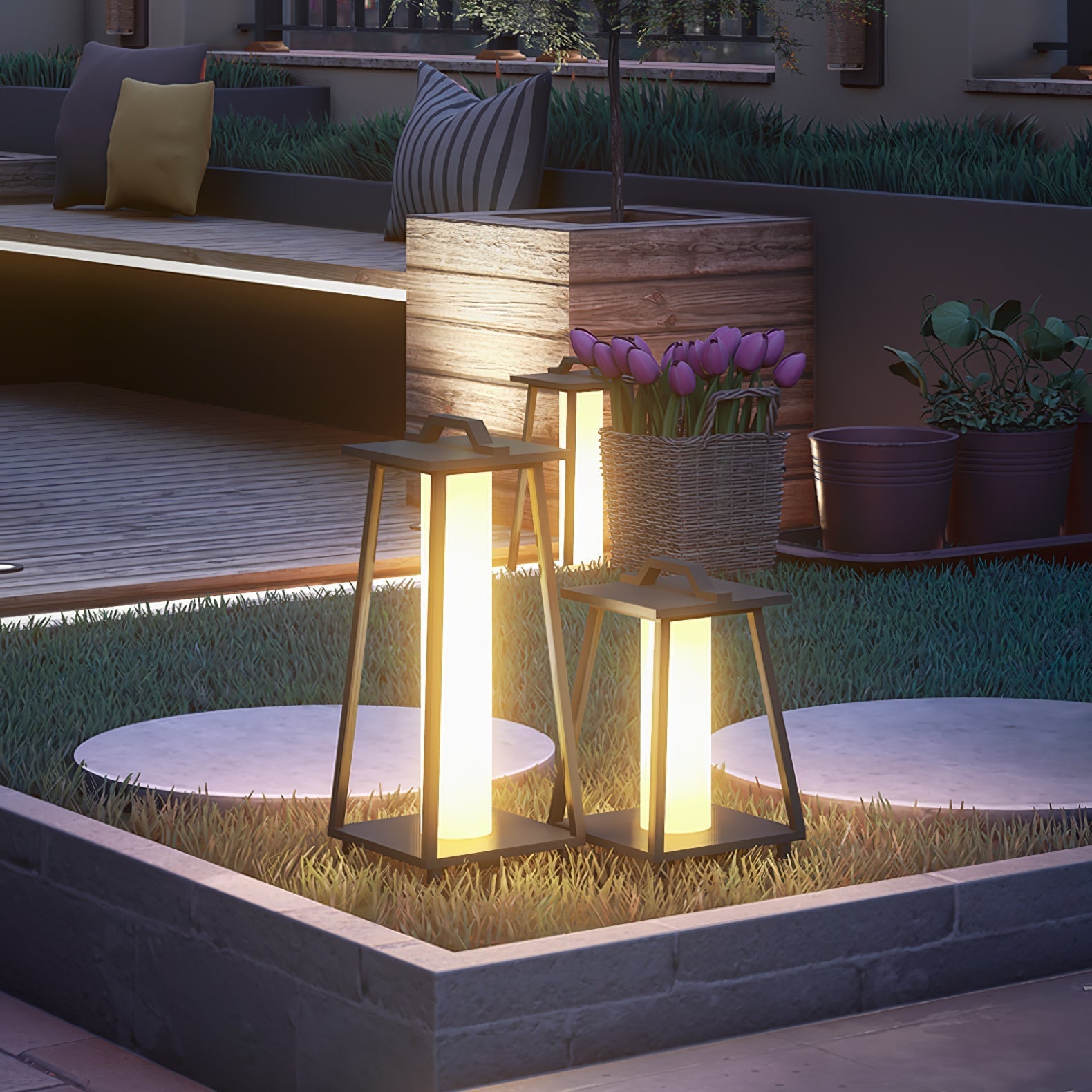 Ray Trapezoid-shaped Portable Outdoor Light - Neutralighting