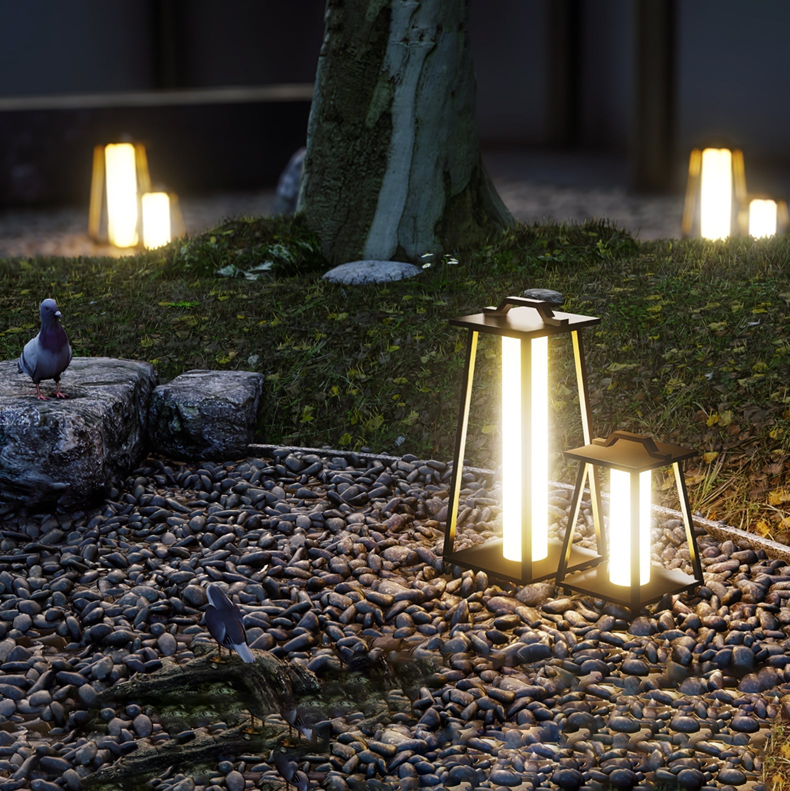 Ray Trapezoid-shaped Portable Outdoor Light