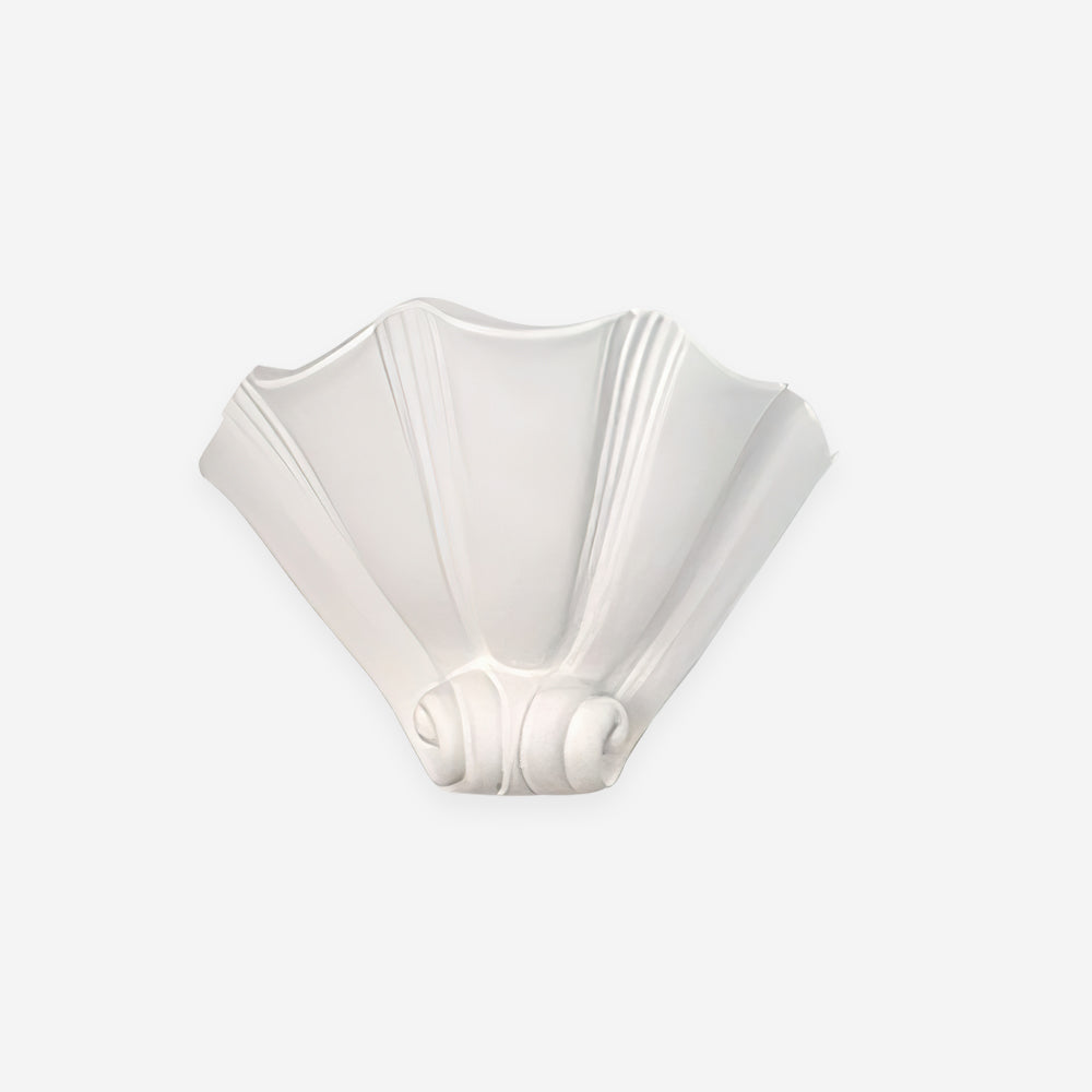 Ysola White Plaster Shell Wall Lamp - Neutralighting