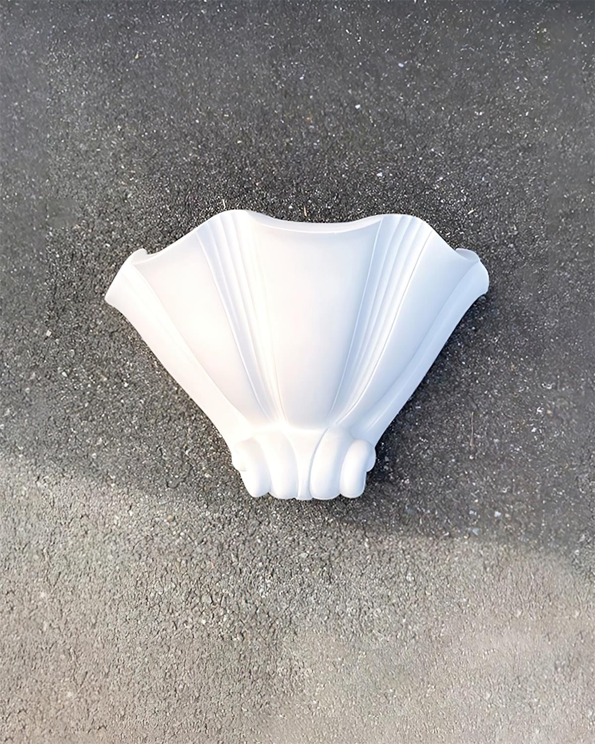Ysola White Plaster Shell Wall Lamp - Neutralighting
