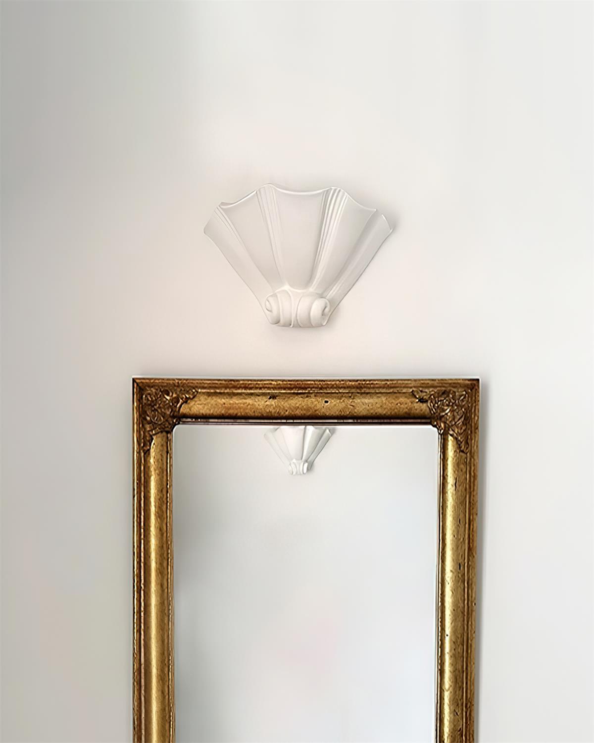 Ysola White Plaster Shell Wall Lamp - Neutralighting